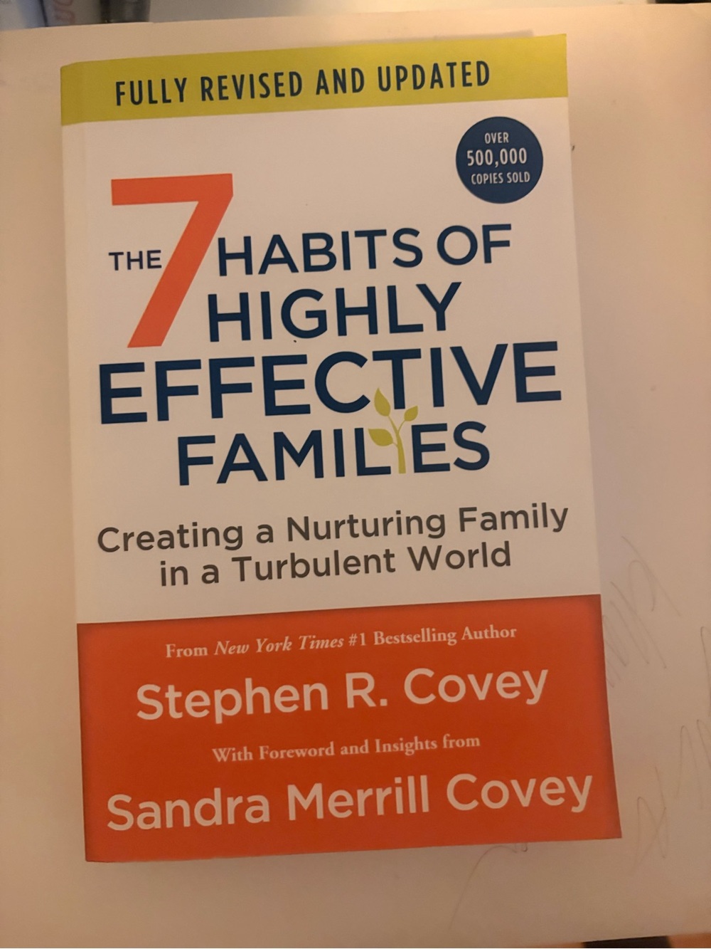Franklin Covey Book Back Cover - Green, Orange, White
